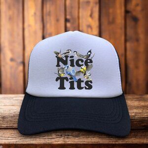 Nice T*ts Unisex Trucker Hat Black Snapback Funny Bird Lover Gift Baseball Cap